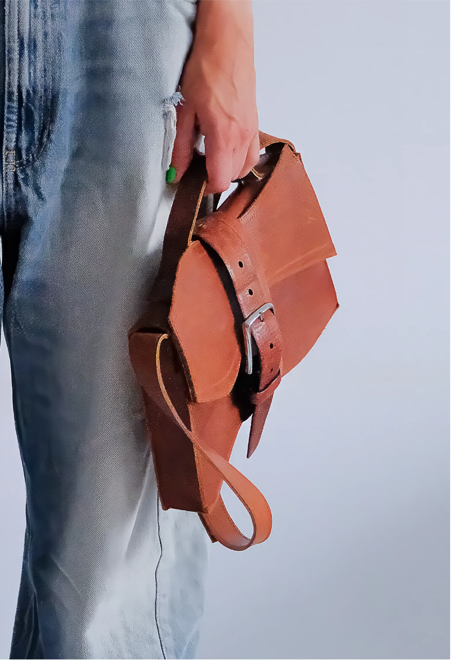 Briefcase worn