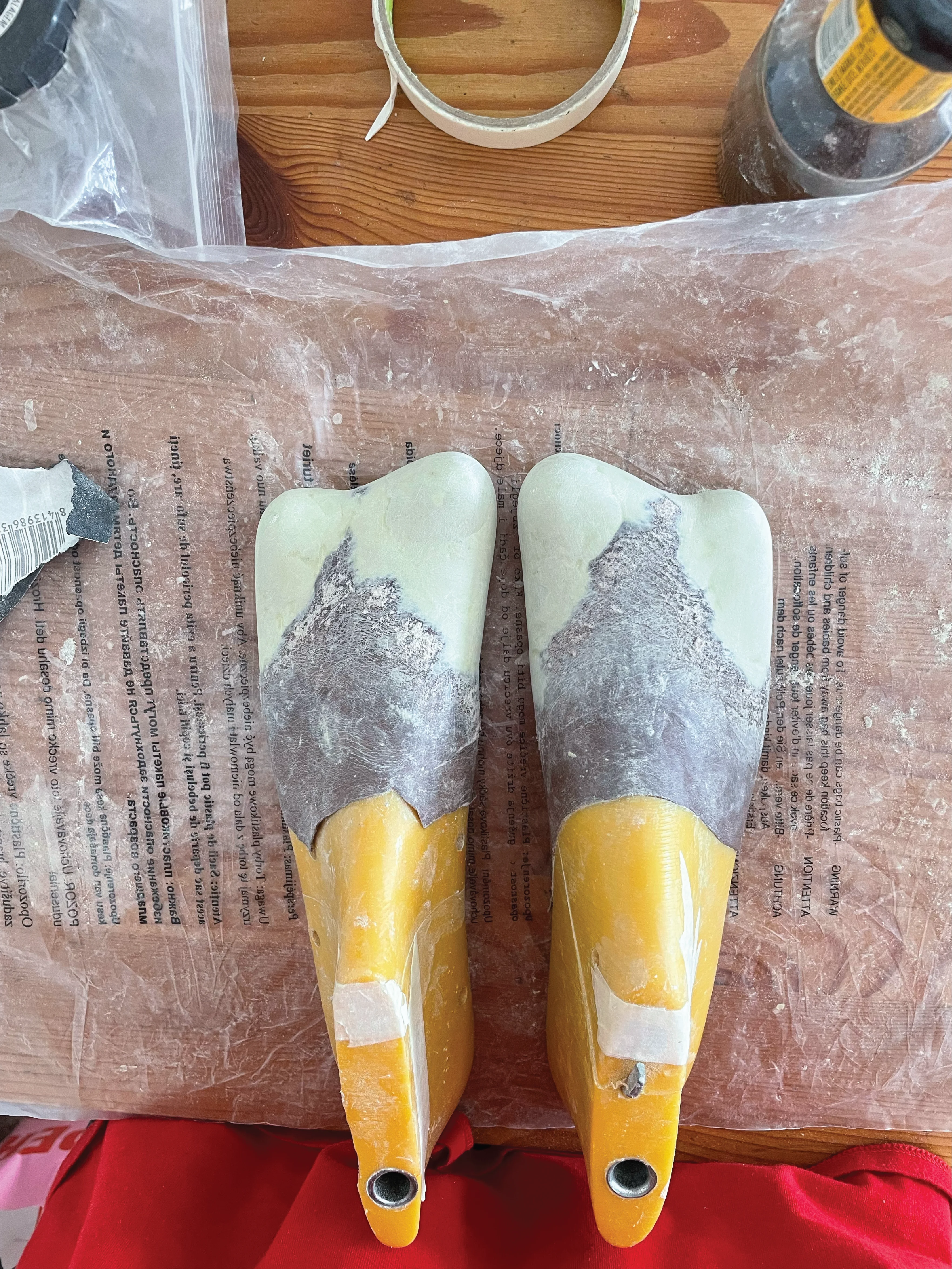 Footwear prototype in progress